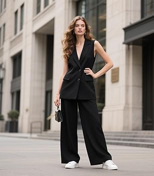 スーツ・フォーマル・ドレス et.UNiVER separated pants combination Amazon.com: JUDHGGX Sleeveless Blazer Pants Suits for Women